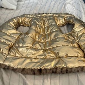 Adorable cheetah/gold vest good used condition